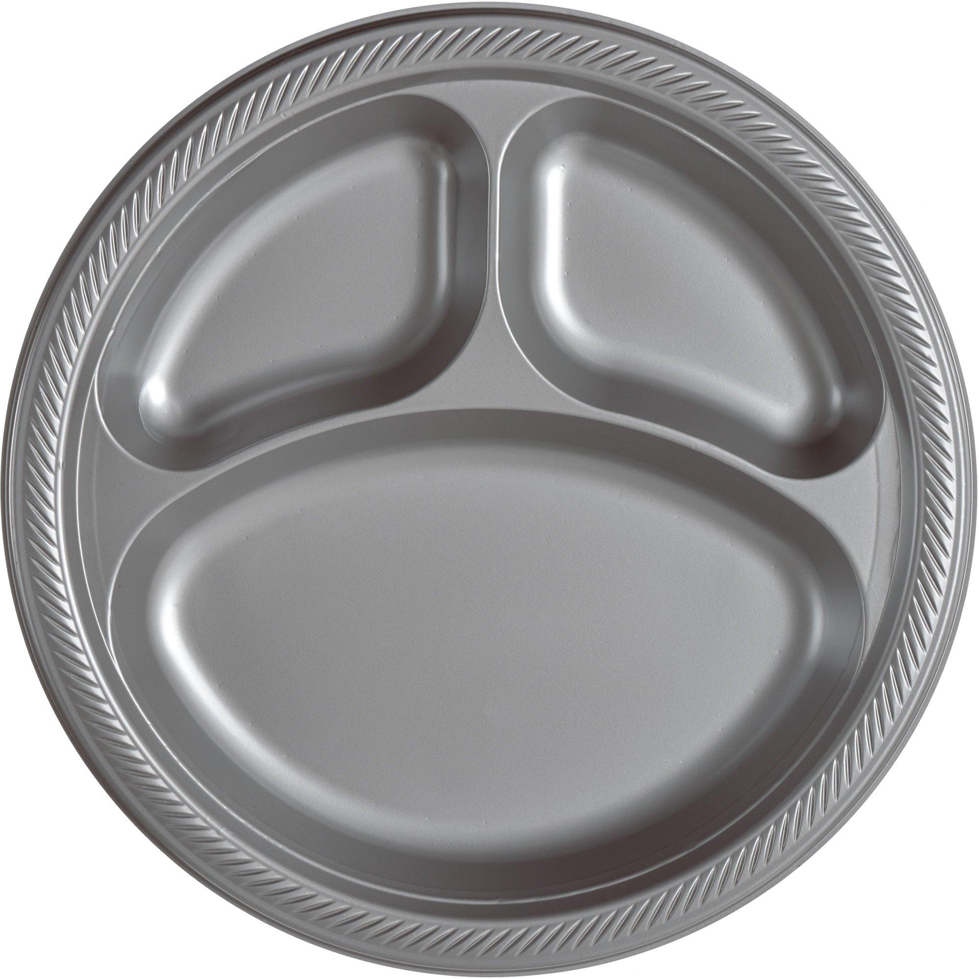 Silver 2025 plastic plates